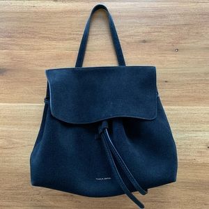 MANSUR GAVRIEL BLACK SUEDE MINI LADY BAG